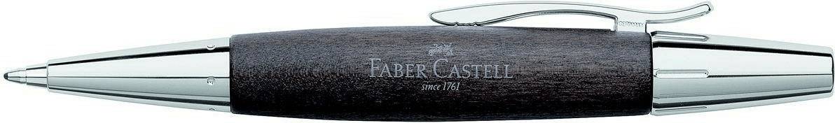 Faber-Castell Stylo bille E-MotionE-Motion Stylo bille bois chrome noir (148383) Stylos à bille