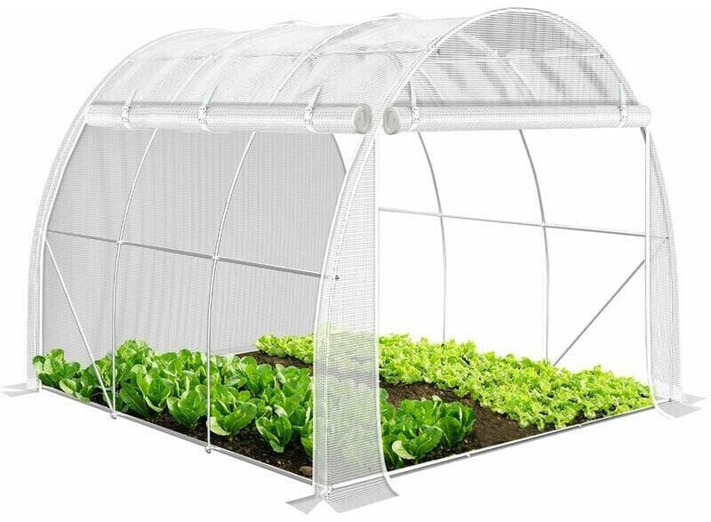 Vounot Foil Greenhouse 6 m² 300 x 200 x 200 cm white Serres de jardin