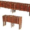 BooGardi Bed borders made of willow 20x100cm set of 10 Bordures de jardin