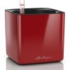 Lechuza Cube Glossy 14Scarlet Red Pots de fleurs