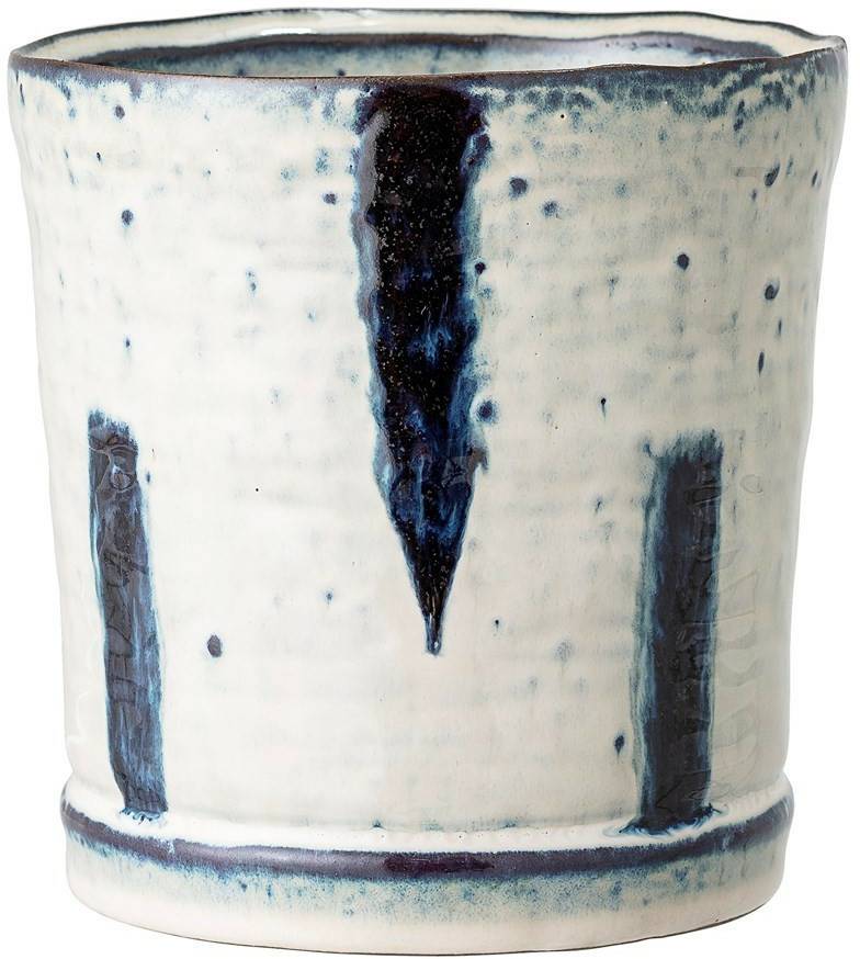 Bloomingville Flowerpot Ceramic Blue Pots de fleurs