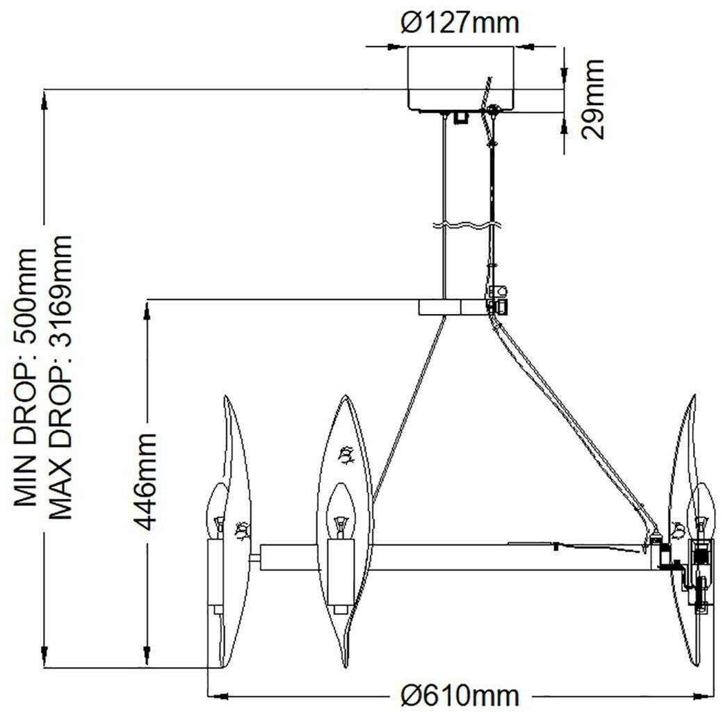 Elstead Lighting QN-WILLOW6-CBK