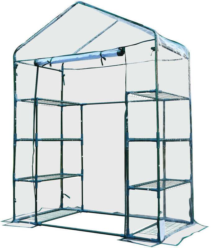 Outsunny Steel Frame Polytunnel Greenhouse Serres de jardin