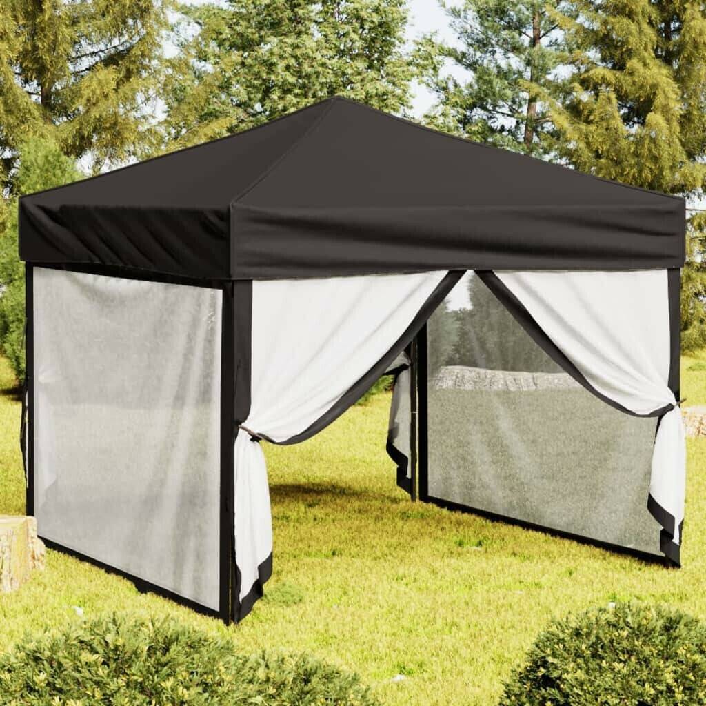 vidaXL Party tent with insectproof side walls (3 x 3 m)black Tonnelles & pavillons de jardin