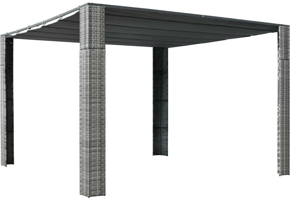 vidaXL Pavilion with roof 300x300x200cmgray anthracite Tonnelles & pavillons de jardin