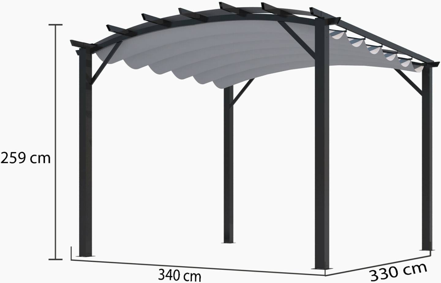 habrita PER 3433 GG Tonnelles & pavillons de jardin