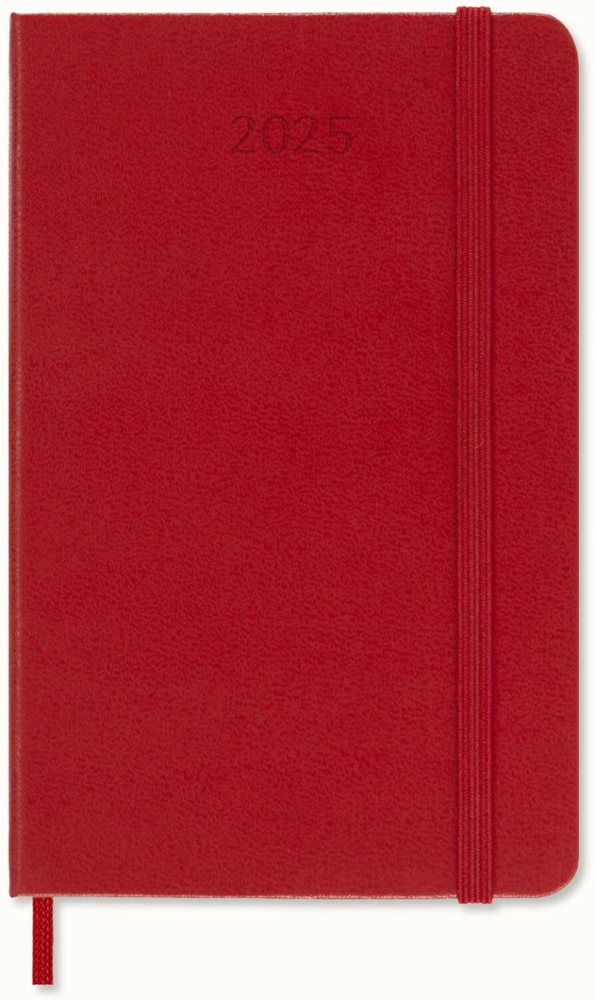 Moleskine Weekly Notebook Diary / Planner Pocket 2025 Hardcoverred Moleskine Weekly Notebook Diary / Planner Pocket 2025 Hardcover