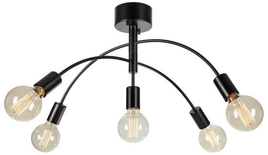 Markslöjd Lighting 108284 - Chandelier CYGNUS 5xE27/40W/230V black